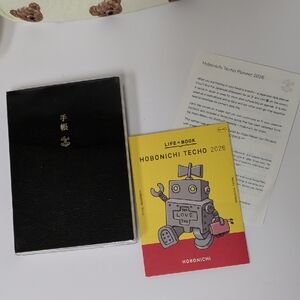 A6 Hobonichi Planner 2026 With Clear Cover -English Version